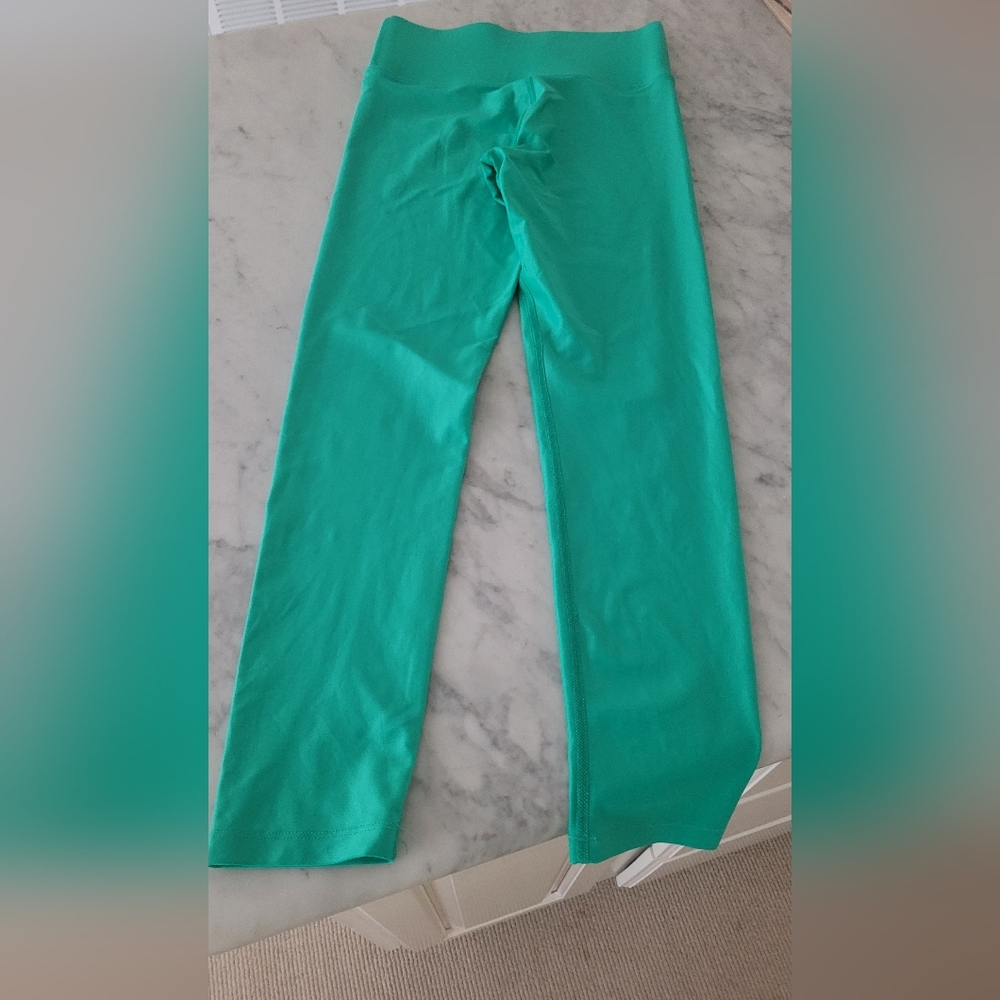Carbon38 High Rise digital Kelly Green Takara Shine Leggings. Size Small